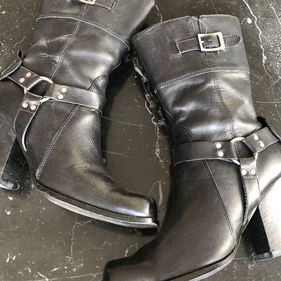 Harley-Davidson Black Leather Boots - Picture 8 of 13